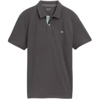 TOM TAILOR Poloshirt mit Knopfleiste und Logo