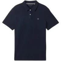 TOM TAILOR Poloshirt mit Knopfleiste und Logo