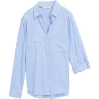 Bluse mit Brusttaschen für Frauen Tom Tailor