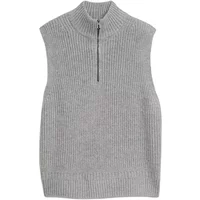 Damen Strick Gilet 1/2 Zip Tom Tailor