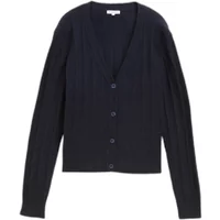 Gerippte Strickjacke, Damen Tom Tailor