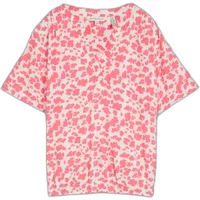 Bunte Bluse mit elastischer Saumkante Damen Tom Tailor