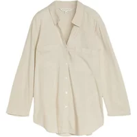 Langarmbluse aus Leinen Damen Tom Tailor