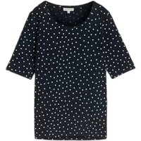 Damen T-Shirt mit Punktmuster Tom Tailor