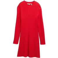 Kurzarm-Rippe Kleid Damen Tom Tailor Denim