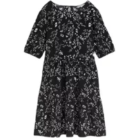 Kurzes Blumenmuster Kleid mit Volants für Frauen Tom Tailor Denim