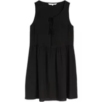 Mini-Leinenmischungskleid mit Bändern für Damen Tom Tailor Denim