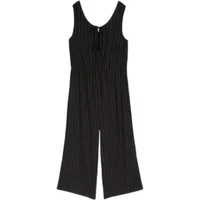 Leinen-Mischung Overall mit Knoten Damen Tom Tailor Denim