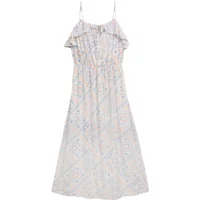 Lange Kleid mit verstellbaren Trägern Damen Tom Tailor Denim