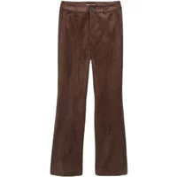 Flared-Imitatlederschlupfhose Damen Tom Tailor Denim