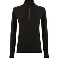 Langarmshirt 1/4 Zip Damen Tombo