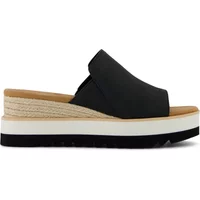 Wedge heeled leather mules for women Toms Diana