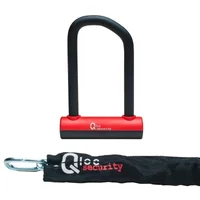 Velo Store - UK Qloc Security Antitheft u with chain and support Qloc | Extra 10% off with Subscription, Postage £16.79 to UK Fedex.