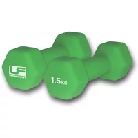 Neoprene-covered hexagonal dumbbell UFE (x2) image 2