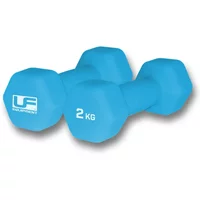 Neoprene-covered hexagonal dumbbell UFE (x2) image 2