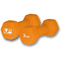 Neoprene-covered hexagonal dumbbell UFE (x2) image 2