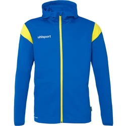 Uhlsport Giacca Da Calcio Squad 27 Track Hood Unisex Da Allenamento, Con Cappuccio E Colletto Alto Uhlsport Giacca Da Calcio Squad 27 Track Hood Unisex Da Allenamento, Con Cappuccio E Colletto Alto