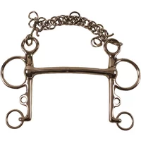 Pelham para caballo sin aros deslizantes Umbria Equitazione