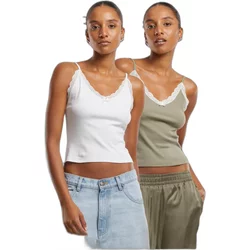 Women's Lace V-Neck Tank Top Urban Classics (X2)