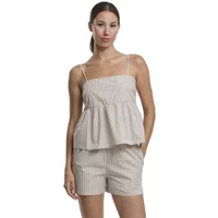 Cotton tank top for women Urban Classics Cami striped