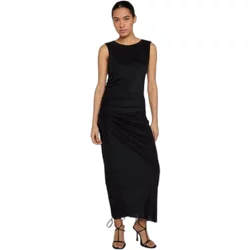 Women's Long Dress Urban Classics Ruffled Mesh