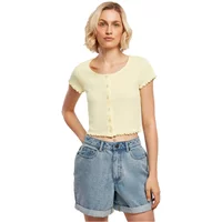 Women's ribbed button-down short t-shirt Urban Classics GT