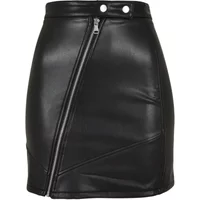 Synthetic leather skirt woman Urban Classics Biker GT