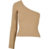 Sweater court ribbed knit one sleeve woman Urban Classics