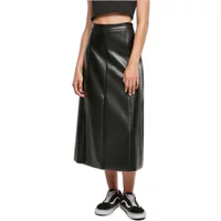 Midi-Rock aus Kunstleder für Frauen Urban Classics