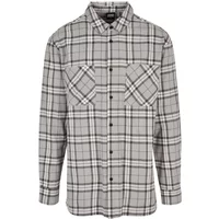 Shirt Urban Classics Long Oversized Grey Check