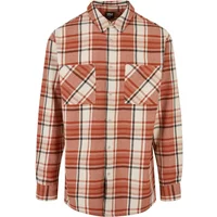 Oversized checkered long shirt Urban Classics Leaves