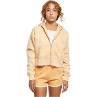 Sweatshirt oversize zip court à capuche Damen Urban Classics Towel Washed
