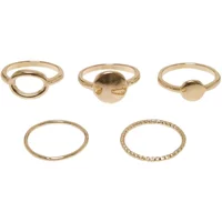 Women's stacking rings Urban Classics Basic (x5)