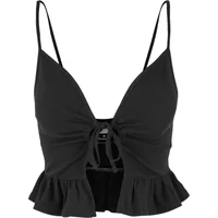 Women's embossed piqué ruffled tank top Urban Classics