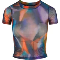 Women's mesh T-shirt Urban Classics AOP