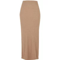 High slit skirt for women Urban Classics Rib