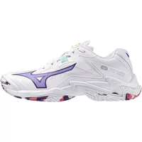 Mizuno Wave Lightning Z8 Femme Blanc Violet Chaussures indoor femme Mizuno Wave Lightning Z