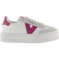 Leather and suede effect trainers Victoria Barcelona
