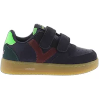 Leather and suede band sneakers for kids Victoria Tiempo Tiras