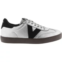 Metallic leather and split leather trainers for women Victoria Berlín Ciclista