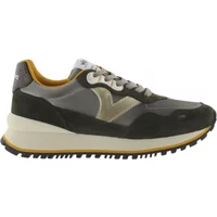 Metallic nylon and split leather trainers for women Victoria Viento
