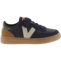 Striped leather-effect trainers Victoria Olso