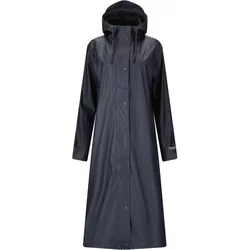 Women's Long Waterproof Pu Jacket Weather Report Typhoon