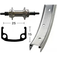 Velo Store - UK Rear wheel with screw Wiener Winora 36 Tr.Axe A/Vis 135Mm | Extra 10% off with Subscription, Postage £16.79 to UK Fedex.