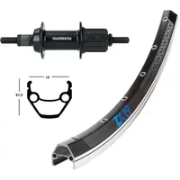 Velo Store - UK Rear wheel alu Wiener Winora Zx 19 28X1.75 36Tr 135 Ty500 | Extra 10% off with Subscription, Postage £16.79 to UK Fedex.