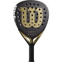 Raquete de padel Wilson Defy V1 Padel 2 Preto/Dourado/
