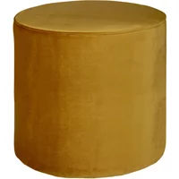 Ronde velvet pouf hoog Woood Sara