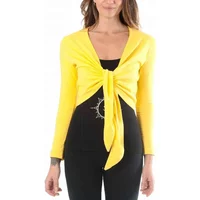 Long Sleeve Wrap Top Women Yogaessential Chakra image 2