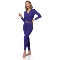 Long Sleeve Wrap Top Women Yogaessential Chakra image 2