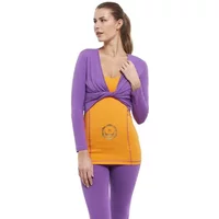 Long Sleeve Wrap Top Women Yogaessential Chakra image 2